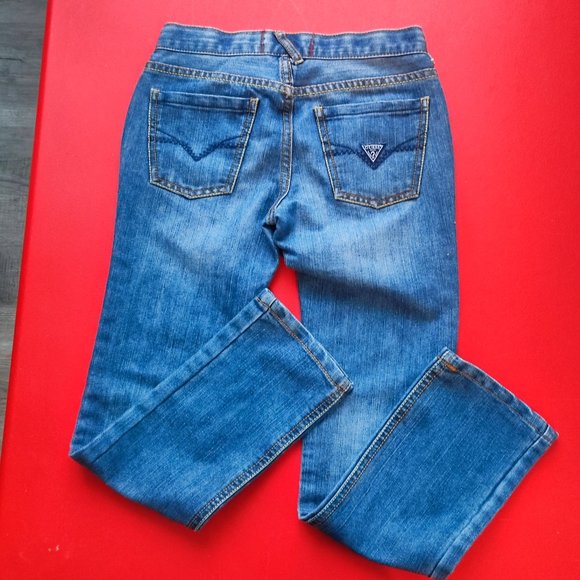 Guess jeans distressed blue girls' size 10 - Picture 3 of 8